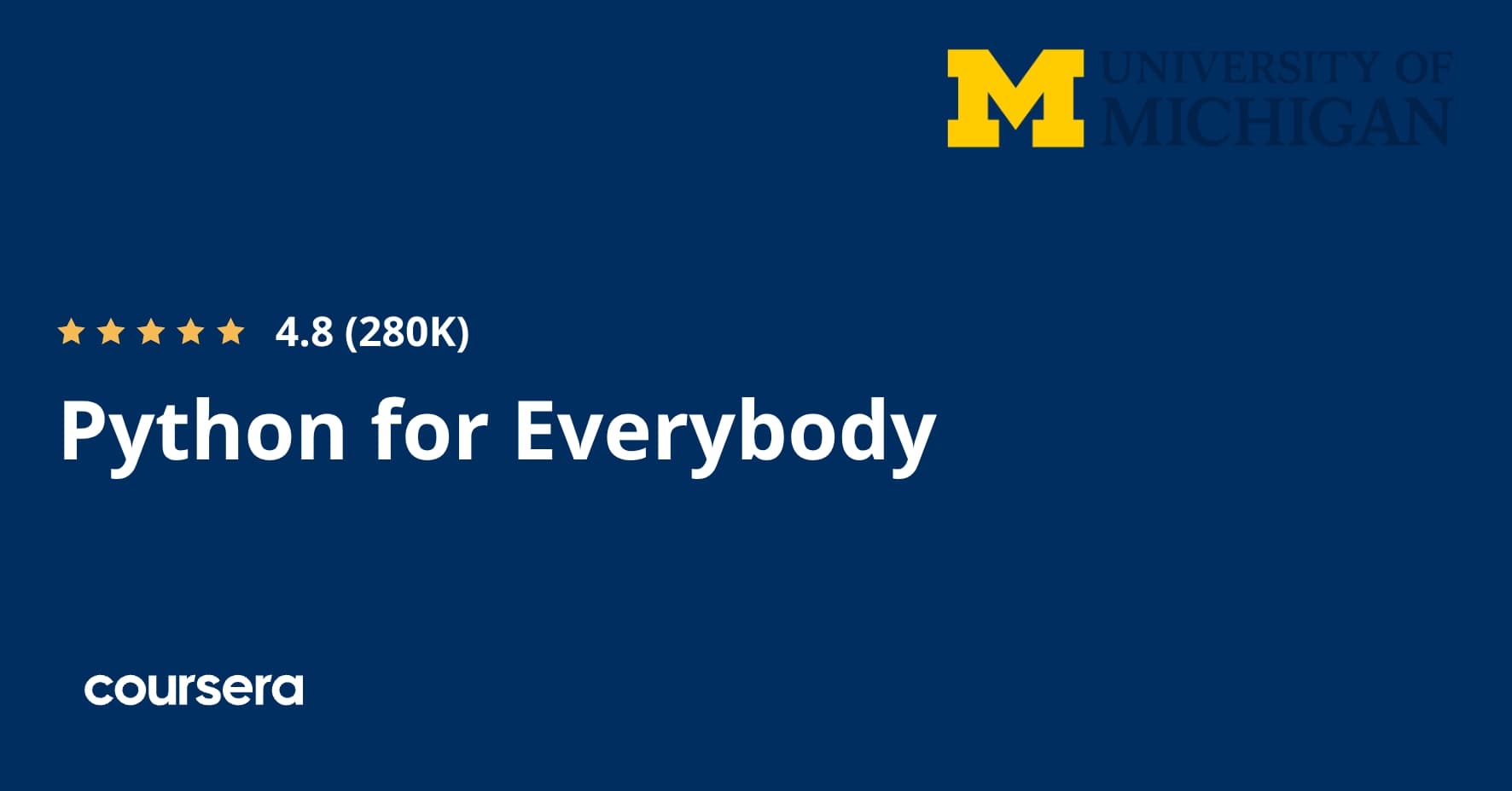 Python for Everybody